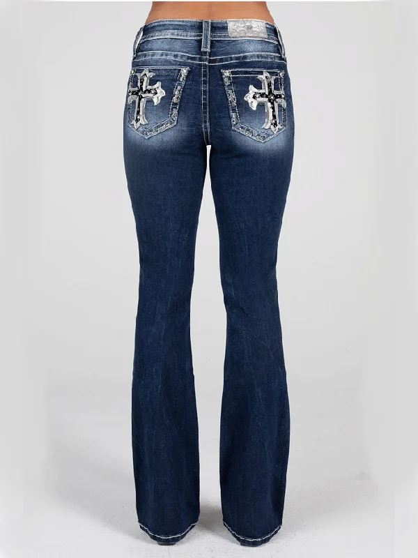 women's western boots for ridingMiss Me M9229B Womens Velvet Cross Mid Rise Boot Jean Dark Blue women's western boots for ridingMiss Me M9229B Womens Velvet Cross Mid Rise Boot Jean Dark Blue