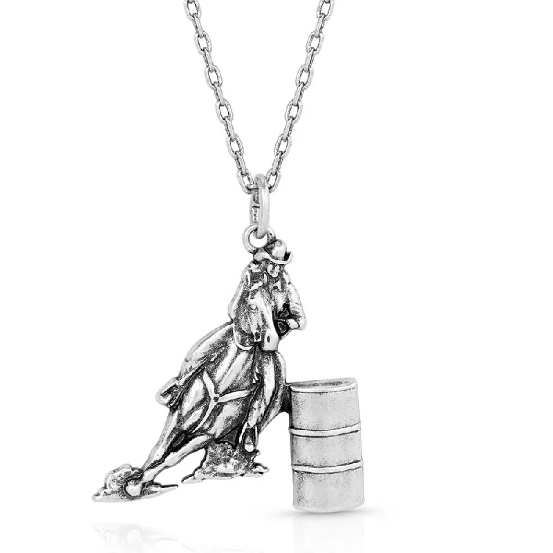 women's zippered moto bootsMontana Silversmiths Barrel Racer Pendant Necklace