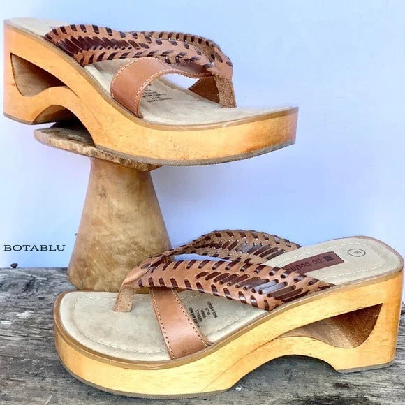 women's moto boots for motorcycle ridingNO BOUNDARIES Vintage Y2K Wooden Platform Chunky Genuine Brown Leather Sandals women's moto boots for motorcycle ridingNO BOUNDARIES Vintage Y2K Wooden Platform Chunky Genuine Brown Leather Sandals
