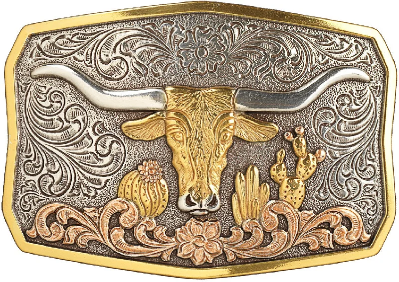 women's western boots with exotic leatherNocona Antiqued Longhorn Belt Buckle