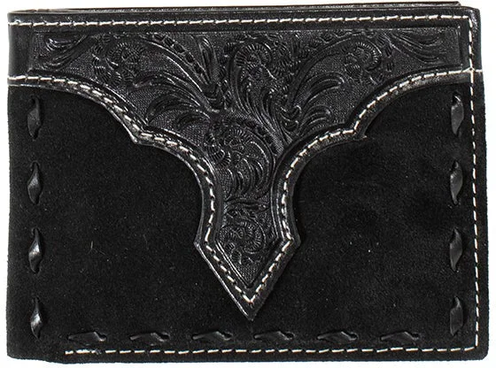 women's leather moto boots with bucklesNocona Black Bifold Roughout Buck Laced Leather Wallet women's leather moto boots with bucklesNocona Black Bifold Roughout Buck Laced Leather Wallet