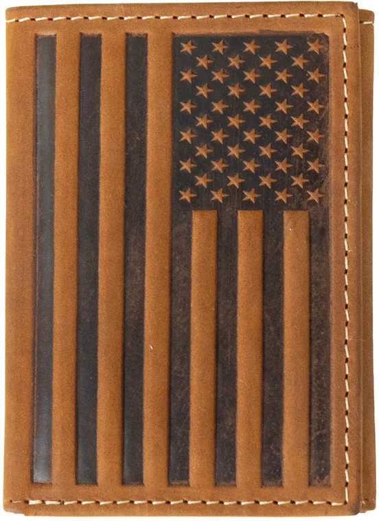 women's suede western bootsNocona Brown Trifold Embossed American Flag Leather Wallet women's suede western bootsNocona Brown Trifold Embossed American Flag Leather Wallet
