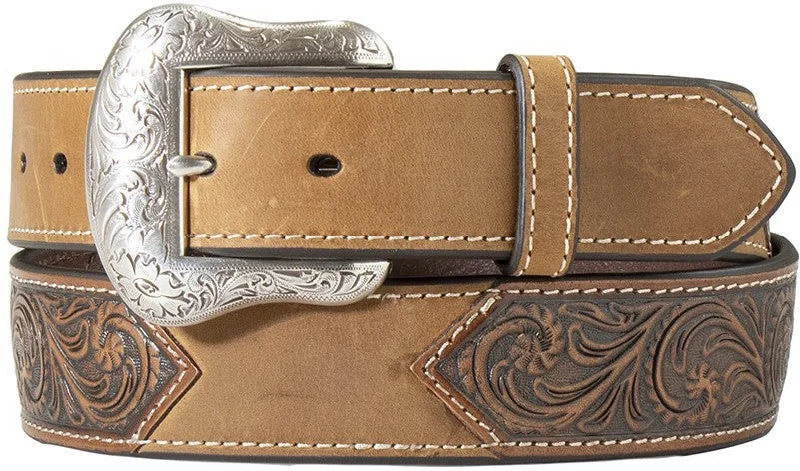 women's over-the-knee moto bootsNocona Calf Hair and Tooled Leather Western Belt