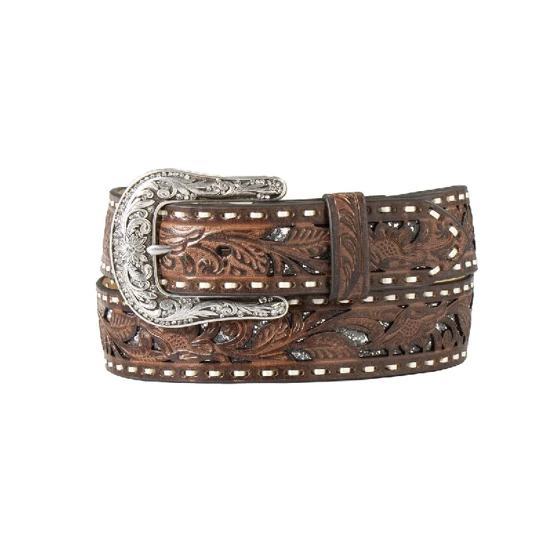 women's moto boots with wide calfNocona Ladies Brown Floral Embossed Belt with Silver Glitter Underlay women's moto boots with wide calfNocona Ladies Brown Floral Embossed Belt with Silver Glitter Underlay