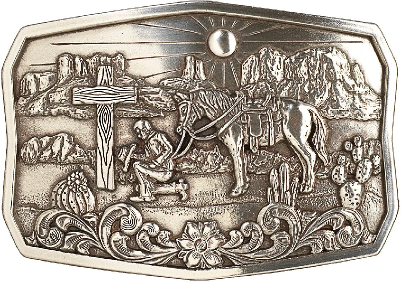 women's moto boots with platform solesNocona Praying Cowboy Belt Buckle