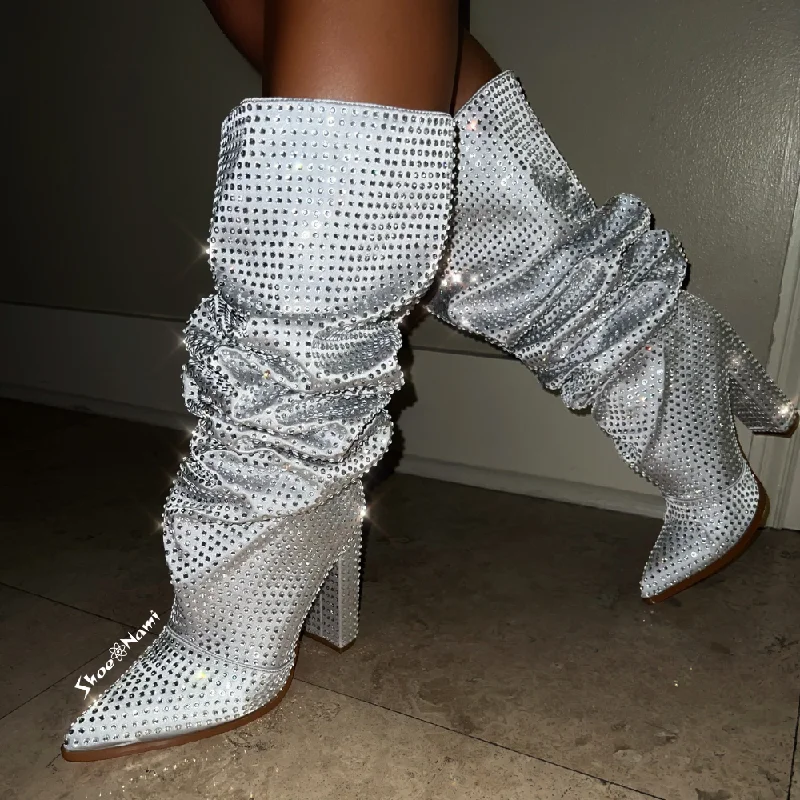 women's booties with snake printNORDIC-20 Silver