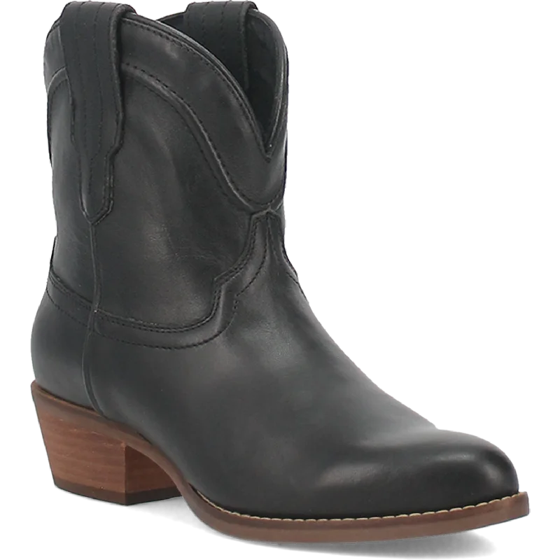 women's booties with peep toeOnline Exclusive | Dingo | Seguaro Leather Bootie in Black **PREORDER
