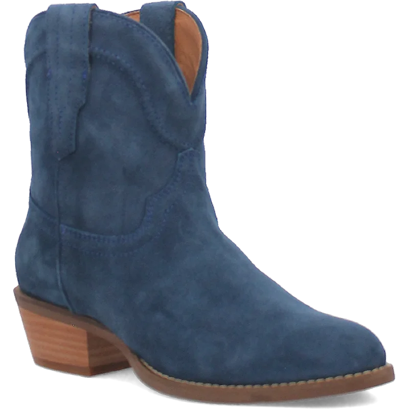 women's waterproof bootiesOnline Exclusive | Dingo | Tumbleweed Suede Leather Bootie in Navy Blue **PREORDER