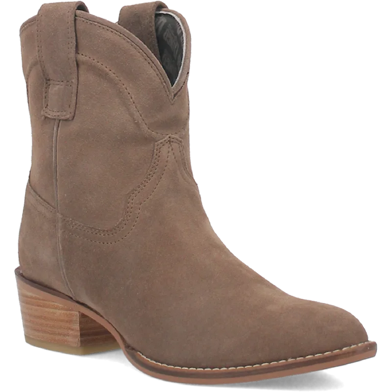 women's booties for urban styleOnline Exclusive | Dingo | Tumbleweed Suede Leather Bootie in Sand **PREORDER