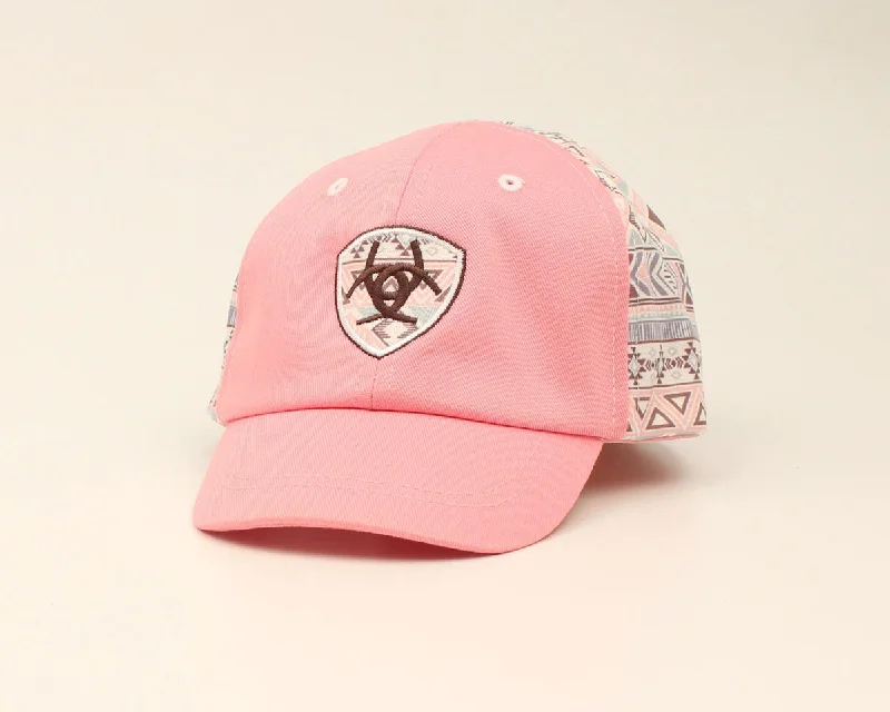 women's moto boots for winterPink Ariat Infant Ballcap with Aztec Print Back
