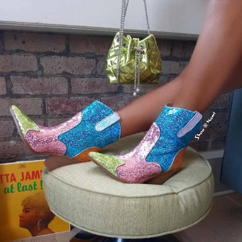 women's booties with bucklesPRIDA Multi
