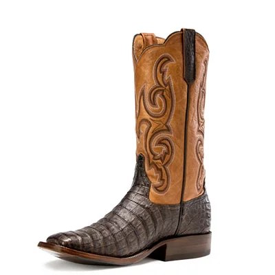 women's moto boots with adjustable strapsChocolate Caiman Belly - #R9018
