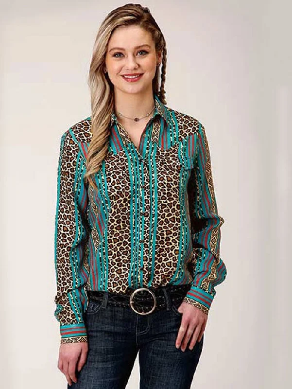 women's lace-up moto bootsRoper 03-050-0590-0148 Womens Leopard Stripe Printed Rayon Western Blouse Multi women's lace-up moto bootsRoper 03-050-0590-0148 Womens Leopard Stripe Printed Rayon Western Blouse Multi