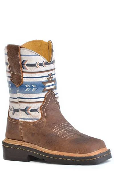 women's cowgirl boots with floral inlayRoper Footwear Brown Square Toe Boots with Blue/White Aztec Print Tops for Toddlers women's cowgirl boots with floral inlayRoper Footwear Brown Square Toe Boots with Blue/White Aztec Print Tops for Toddlers