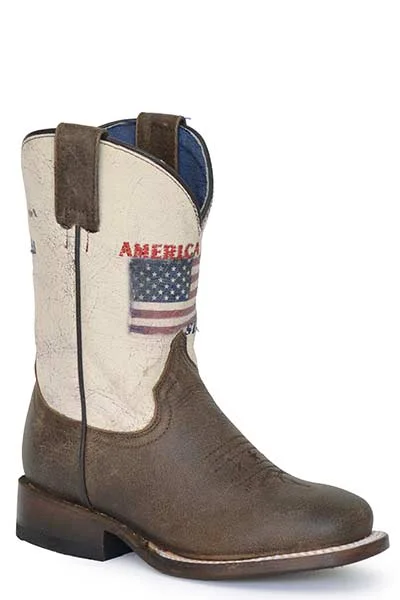 women's moto boots with wide calfRoper Footwear Children's Vintage Brown "America Strong" Square Toe Boots women's moto boots with wide calfRoper Footwear Children's Vintage Brown "America Strong" Square Toe Boots