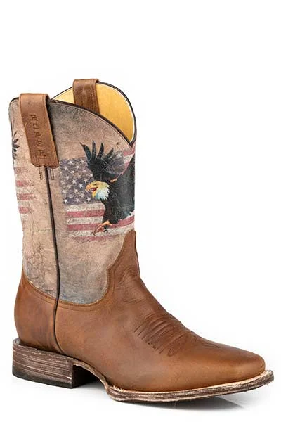women's zippered moto bootsRoper Footwear Men's Brown Broad Square Toe Boots with Eagle & USA Flag Printed on Tops women's zippered moto bootsRoper Footwear Men's Brown Broad Square Toe Boots with Eagle & USA Flag Printed on Tops