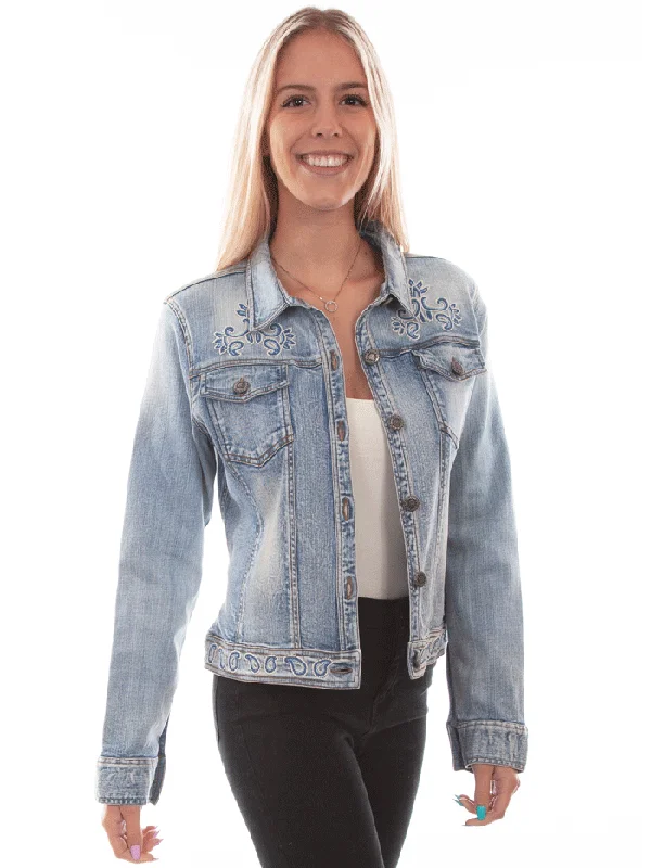 women's cowboy boots with square toeScully HC734-DEN Womens Beaded Jean Jacket Denim women's cowboy boots with square toeScully HC734-DEN Womens Beaded Jean Jacket Denim