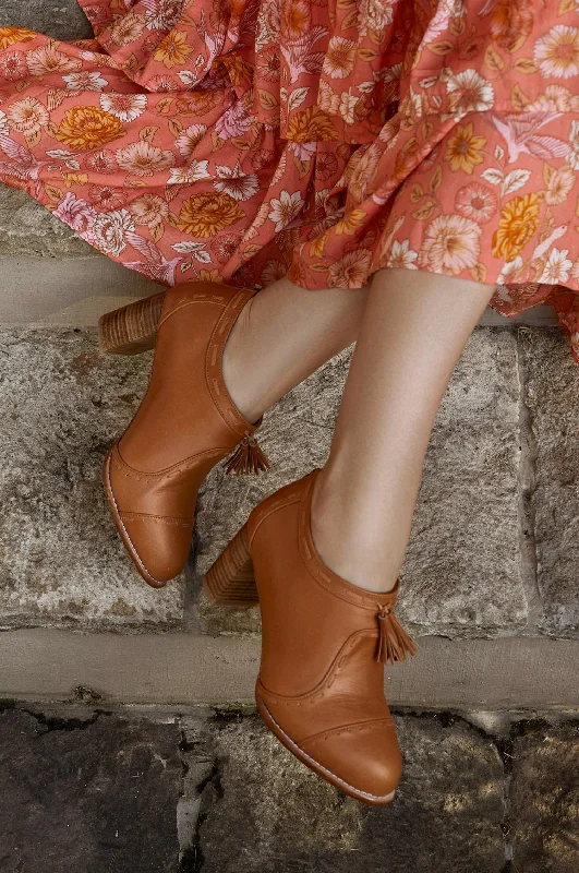 women's booties with sock-like fitSensational Leather Booties