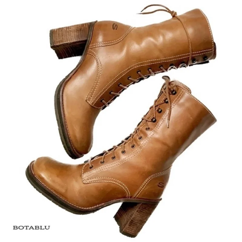 women's cowboy boots with slouchy lookSKECHERS Vintage Y2K Lace Up Zippered Platform Chunky Heel Brown Ankle Boots women's cowboy boots with slouchy lookSKECHERS Vintage Y2K Lace Up Zippered Platform Chunky Heel Brown Ankle Boots