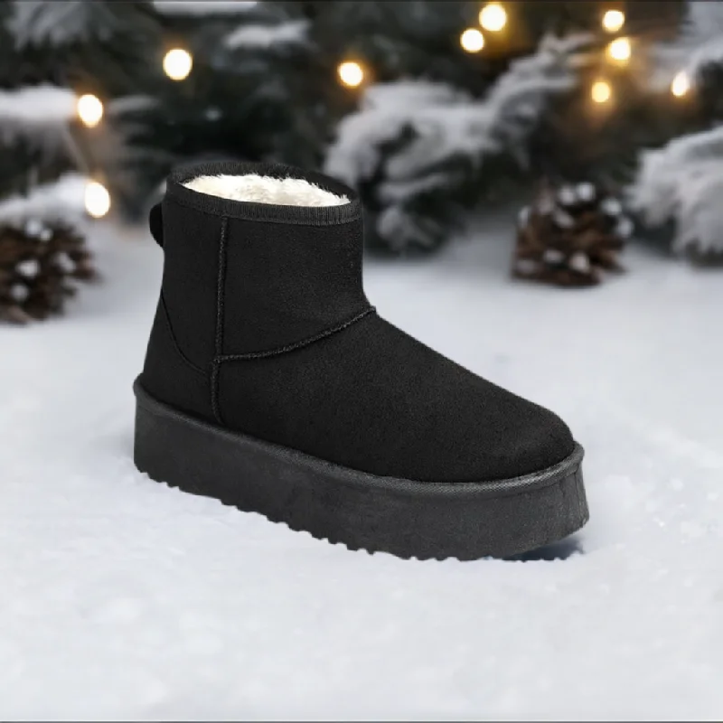 women's booties for officeSOLID-9K GIRLS Black