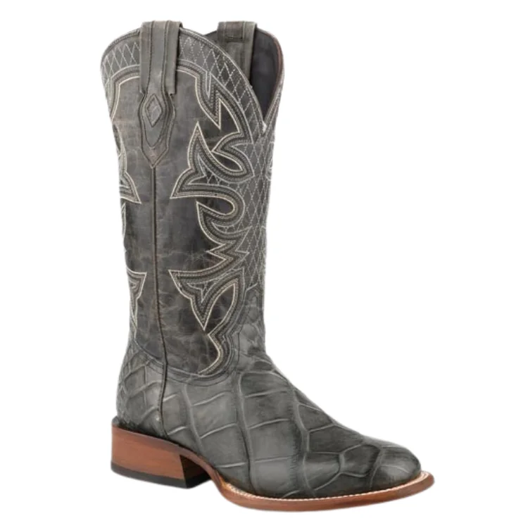 women's leather moto boots with bucklesStetson Gray Exotic Men's Boots