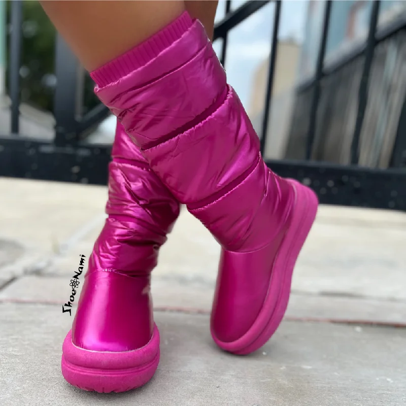 women's booties with elastic sidesSTORMI Hot Pink