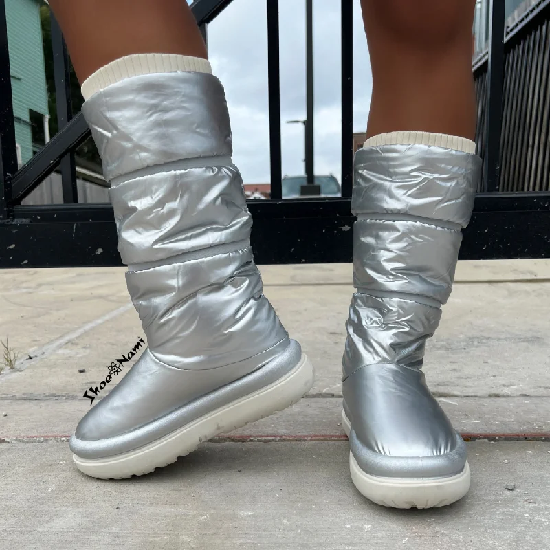 women's booties with snake printSTORMI Silver