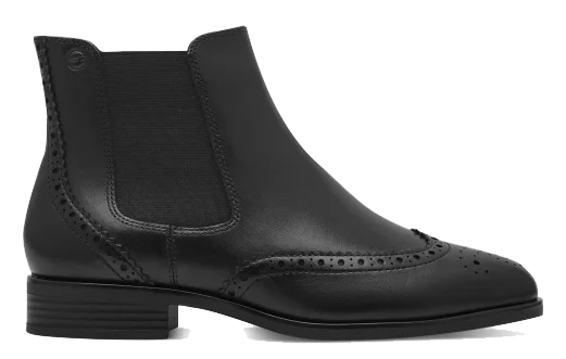 women's booties with floral designTamaris Oxford 25347
