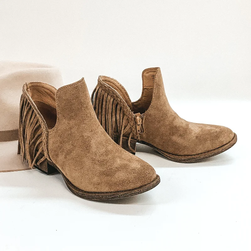 women's booties with embroideryVery G | Be Yourself Heeled Fringe Booties with Cutouts in Taupe women's booties with embroideryVery G | Be Yourself Heeled Fringe Booties with Cutouts in Taupe