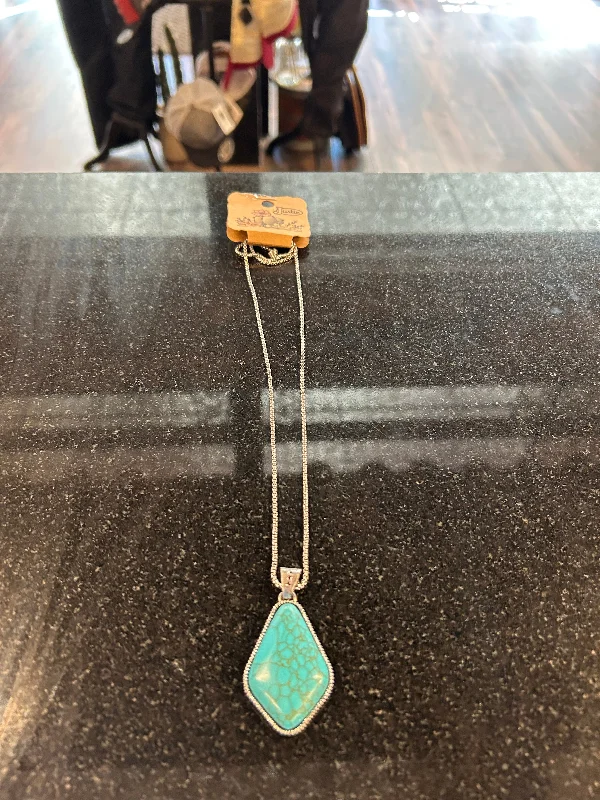 women's cowgirl boots with floral inlayTurquoise TearDrop Pendant
