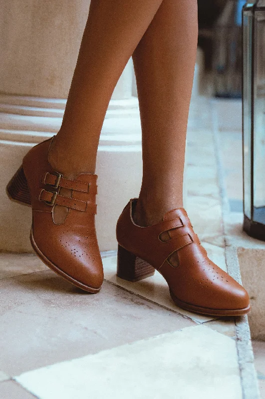 women's suede bootiesVienna Low Ankle Leather Booties