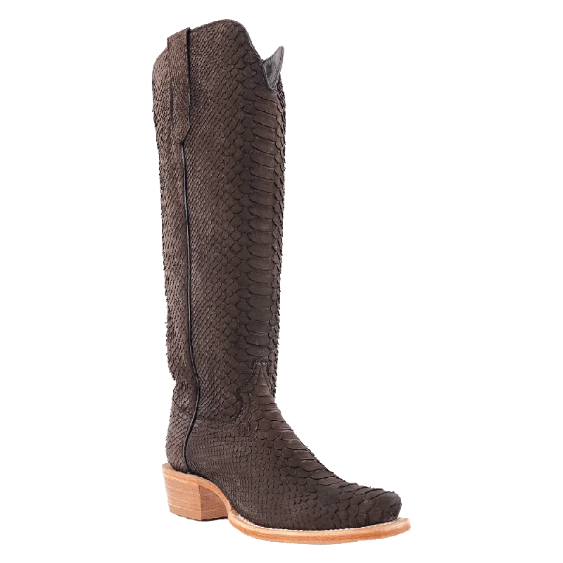 women's moto boots with side zipperWOMEN'S R. WATSON RWL7216 17″ Chocolate Nubuck Python BOOTS women's moto boots with side zipperWOMEN'S R. WATSON RWL7216 17″ Chocolate Nubuck Python BOOTS
