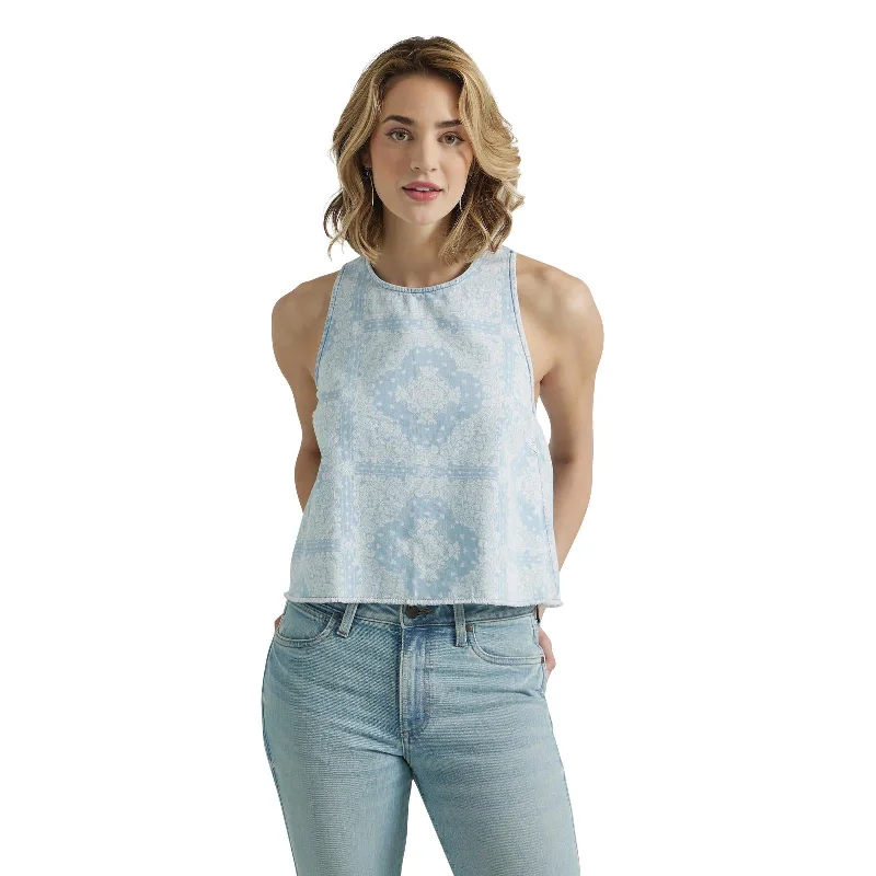 women's western boots for everyday wearWrangler Bandana Tank Women's Top