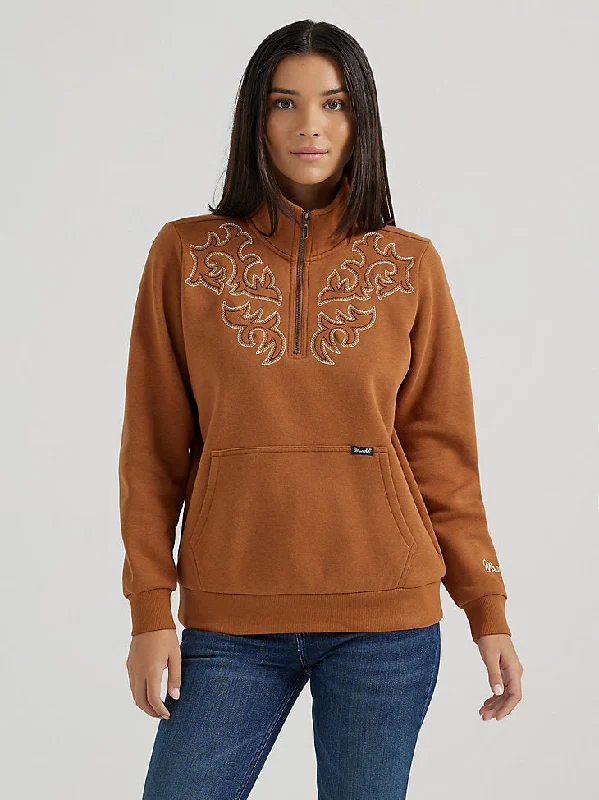 women's moto boots with low heelWrangler Bootstitch Women's Pullover